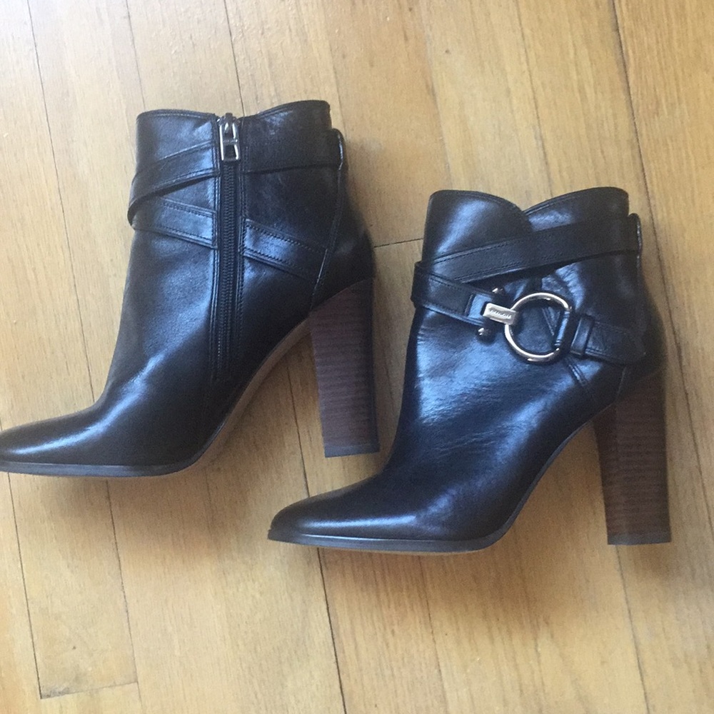 Coach Leather Ankle Boots